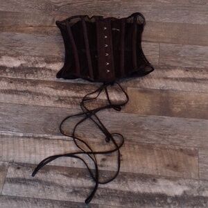 Corset Story Spiral Steel Bone Fishnet Corset Gothic Nightlife
